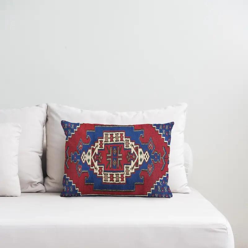 Vintage Medallion Print Pillow: Retro Charm, Soft Comfort - 1