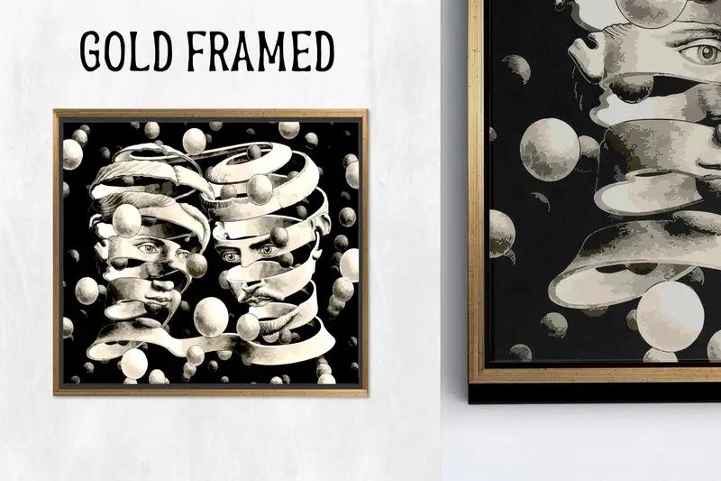 Lienzo moderno abstracto surrealista: eleva tu espacio con arte - 1