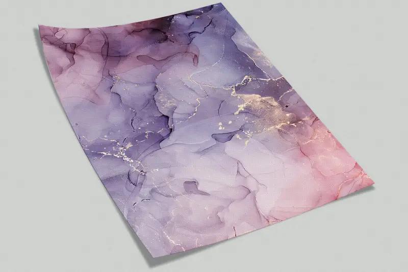Purple And Pink Marble, Bright Wall Paper, Modern Wall Paper, Shimmery Wall Decor, Paper Wall Art, Luxury Marble Mural, - 3