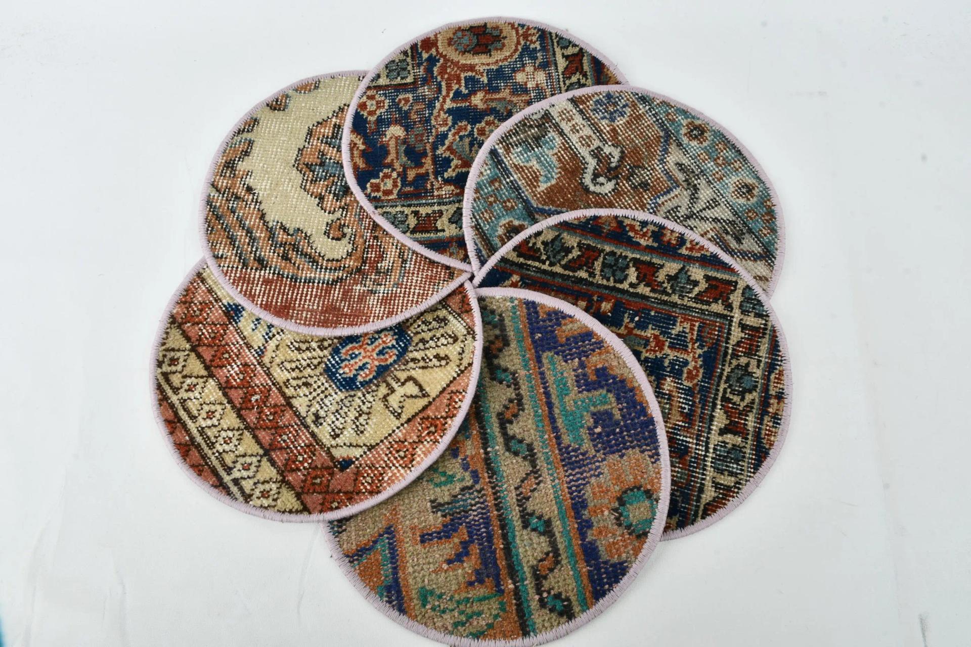 Blue & Brown Bohemian Placemats, Boho & Hippie Style Placemats