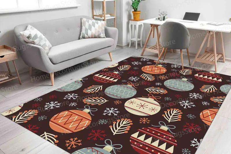 Zarif Baskılı Halı: Noel Dekoru için Trendy Noel Noel Hediyesi - 1