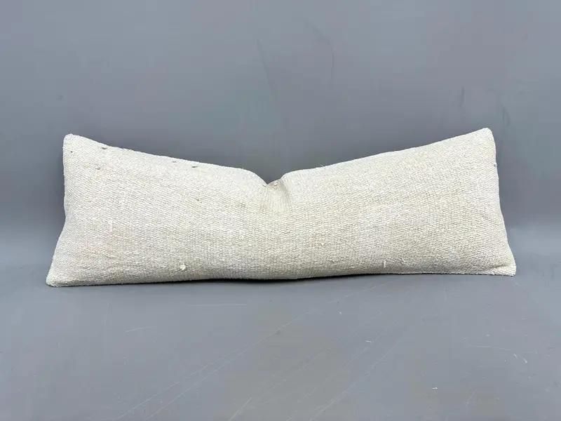 Almohada de lanzamiento Kilim turco tejida a mano, cojín étnico del suroeste - 1