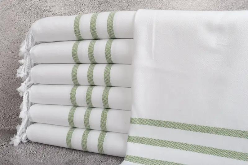 Regalo de dama de honor, regalos de Navidad, toalla de toalla turca, cajas de regalo Toallas de cocina, toalla de mano personalizada, regalo personalizado, toalla a rayas de algodón 40x24 - 1