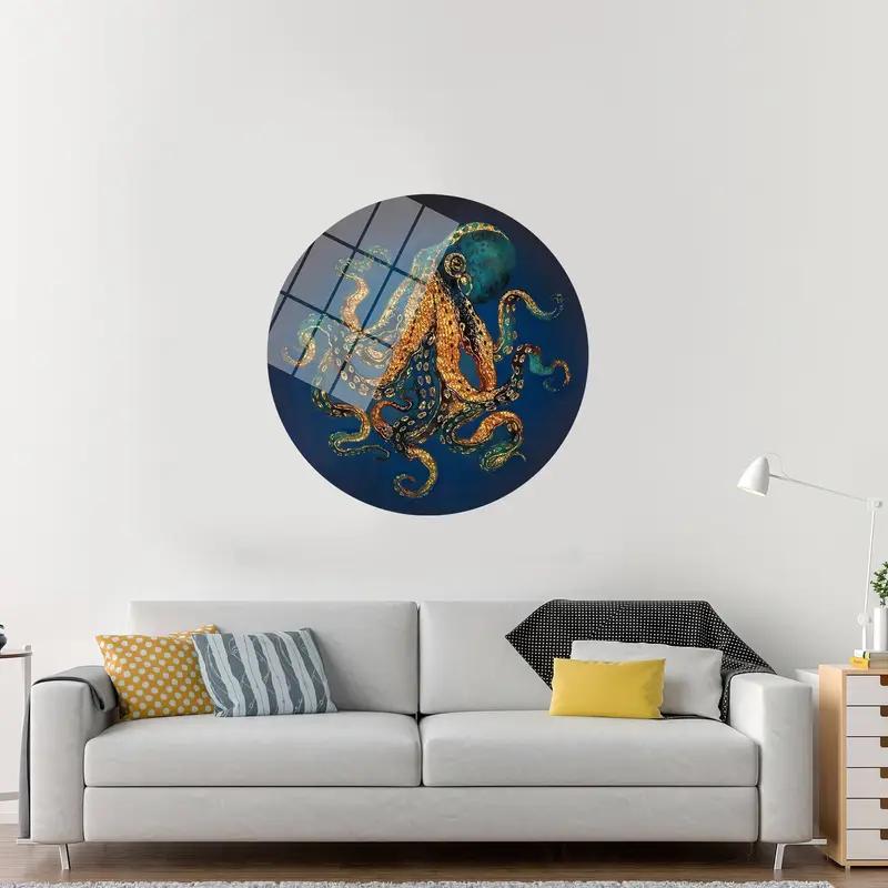 Lienzo impreso en oro de lujo moderno: elegancia del arte contemporáneo - 1