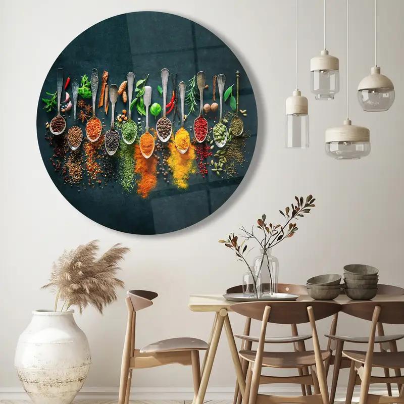Zarif Baskılı Cam: Mutfak Yemekleri için Modern Baharat Tasarımı - 1