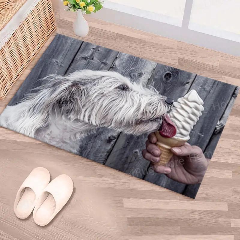 Elegant Printed Rug Featuring Adorable Cute Dog Design - 1
