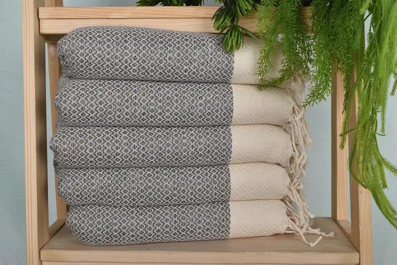 Toja de cocina turca, regalo hecho a mano, toalla de dama de honor, toalla de diamante de algodón 40x20, toalla de regalos de boda, toallas de baño pequeñas, toalla de gimnasia, regalo personalizado - 1